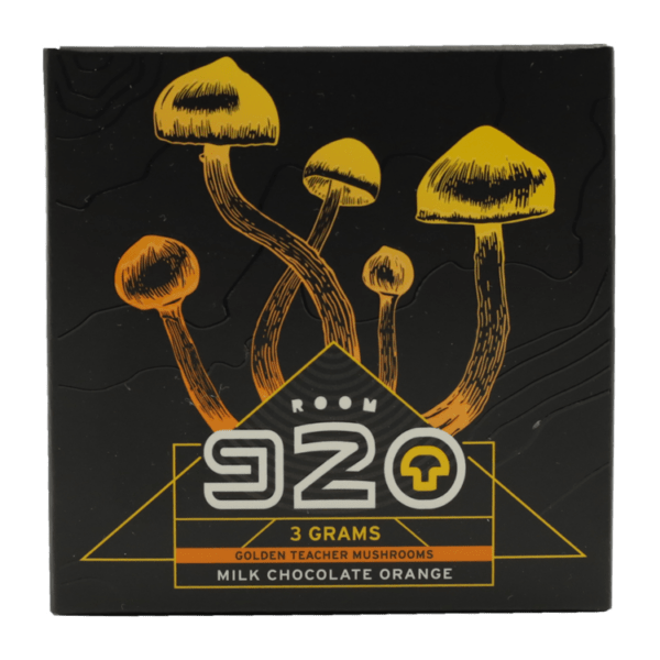 Room 920 - Mushroom Chocolate Bar - Milk Chocolate Orange - 3 grams | Magic Mushroom Toronto Canada