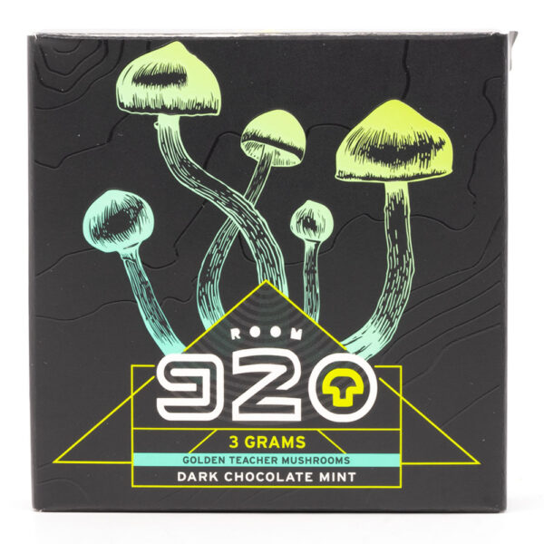 Room 920 - Mushroom Chocolate Bar - Dark Chocolate Mint - 3 grams | Magic Mushroom Toronto Canada