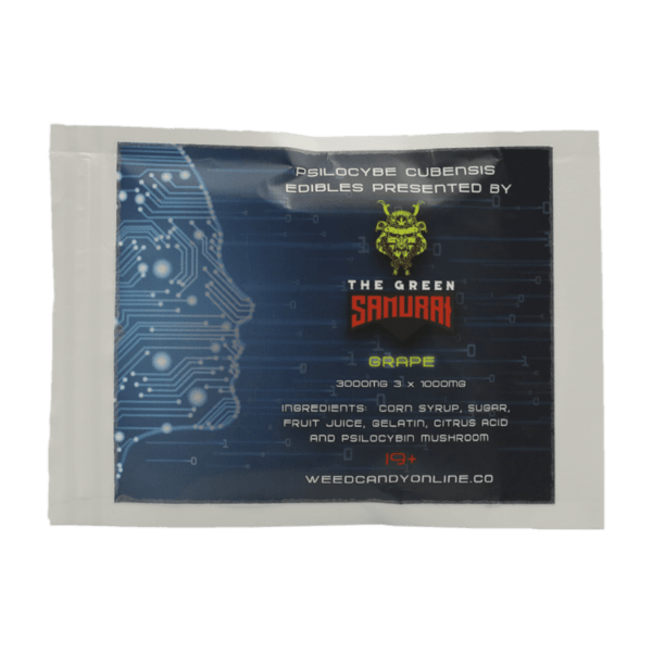 The Green Samurai - Shroom Gummies - Grape - 3g | Magic Mushroom Toronto Canada