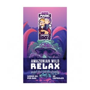 Super Magic Mushroom Bro’s - Amazonian Wild RELAX - 400MG Capsules | Magic Mushroom Toronto Canada